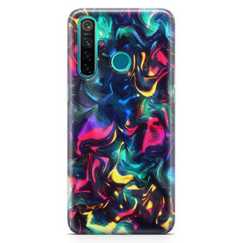 Realme 5 Pro Kılıf Işıklı Geceler Arka Kapak Koruma Desenli Full Koruyucu