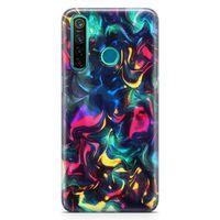 Realme 5 Pro Kılıf Işıklı Geceler Arka Kapak Koruma Desenli Full Koruyucu