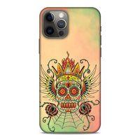Lopard Apple iPhone 12 Pro Uyumlu Kılıf Tattoo's (20) Koruyucu Kılıf Skeleton