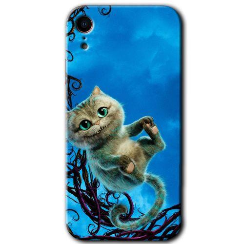 MRCİLETİSİM iPhone XR Kılıf Kapak - Çılgın Kedi +Hayalet Ekran Yandan Gözükmez