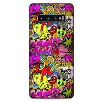 Graffitix (6) Desenli Silikon Kapak Samsung Galaxy S10 Kılıf