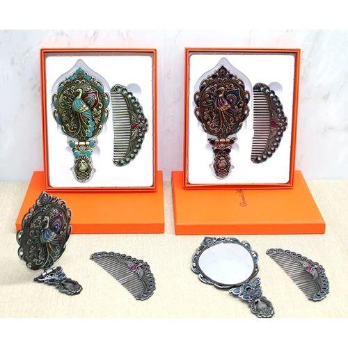 Tavuskuşu Katlanabilir Ayna Ve Tarak Seti Orta Boy Alk4983