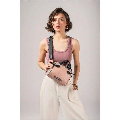 Monallsa Home Çcs  Pink Lüks 17824  Omuz Ve El Çantası