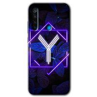 Xiaomi Redmi Note 8 Kılıf Kapak - Dark Neon Yaprak Z Harfi +Hayalet Ekran Yandan Gözükmez