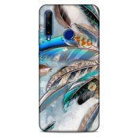 Huawei Honor 20 Lite Kılıf Desenli Özel Seri Tüyler (30) Silicone Case