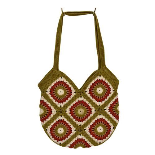 El Örgüsü Motif Desenli İçi Astarlı Omuz Çanta BGL-ST04724