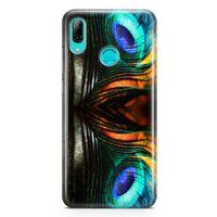 Huawei P Smart 2019 Kılıf Peacock Arka Kapak Koruma Desenli Full Koruyucu
