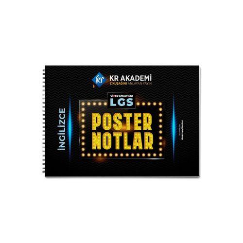 8. Sınıf LGS İngilizce Poster Notlar KR Akademi