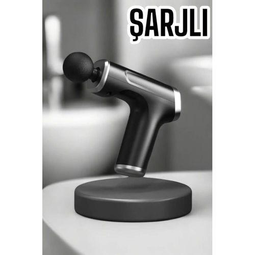 4 Başlıklı Darbeli Şarjlı Masaj Aleti Tabancası Kablosuz