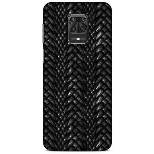Xiaomi Redmi Note 9S Kılıf Dragons (2) Kabı Ejderha Deri Siyah