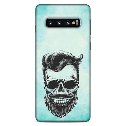 Lopard Samsung Galaxy S10 Uyumlu Kılıf Tattoo's (25) Antişok Kapak Mustache