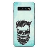 Lopard Samsung Galaxy S10 Uyumlu Kılıf Tattoo's (25) Antişok Kapak Mustache