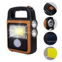 PowerMaster HS-8020C COB LED Solar 4 Kademeli Şarjlı El Işıldak Feneri - USB Çıkışlı Powerbank