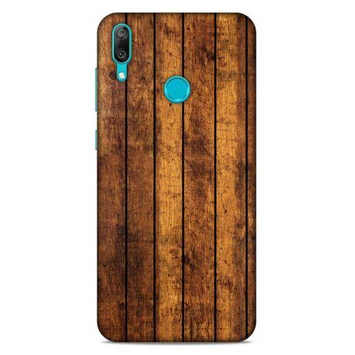 Lopard Huawei Y7 Prime 2019 Uyumlu Kılıf Wood'X (15) Antişok Kılıf Baskılı