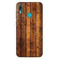 Lopard Huawei Y7 Prime 2019 Uyumlu Kılıf Wood'X (15) Antişok Kılıf Baskılı