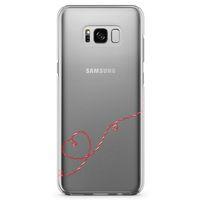 Samsung Galaxy S8 Plus Kılıf Şeker Kalp Arka Kapak Koruma Desenli Full Koruyucu