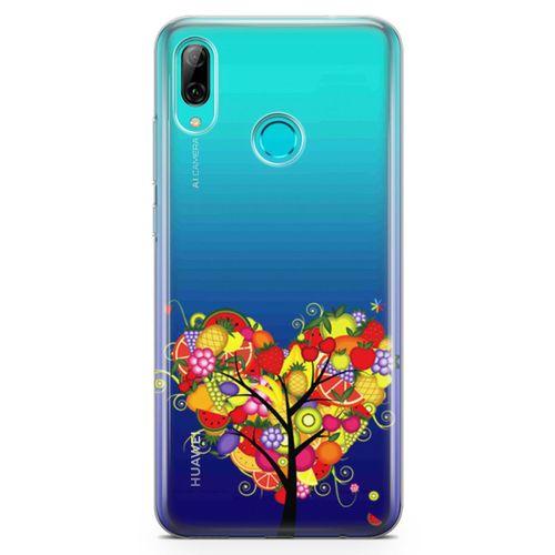 Huawei Y9 2019 Kılıf Kalp Meyve Ağacı Arka Kapak Koruma Desenli Full Koruyucu