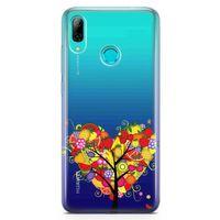 Huawei Y9 2019 Kılıf Kalp Meyve Ağacı Arka Kapak Koruma Desenli Full Koruyucu