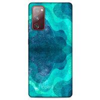 Samsung Galaxy S20 Fe Kılıf Pastel Renkler (6) Silikon Kılıf Mavi Yeşil