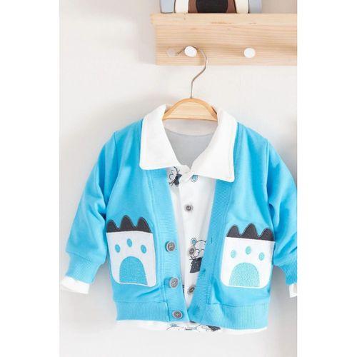 Mause Gömlek Yakalı 3'lü Erkek Bebek Takımı