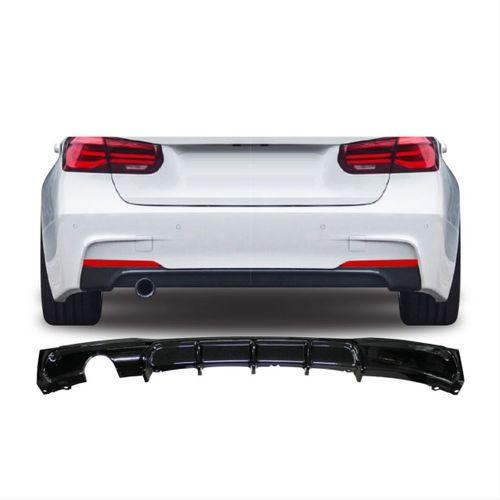 Bmw 3 Uyumlu Serisi F30 2012-2018 M Difüzör Sol Tek Çıkış Kalın - Piano Black