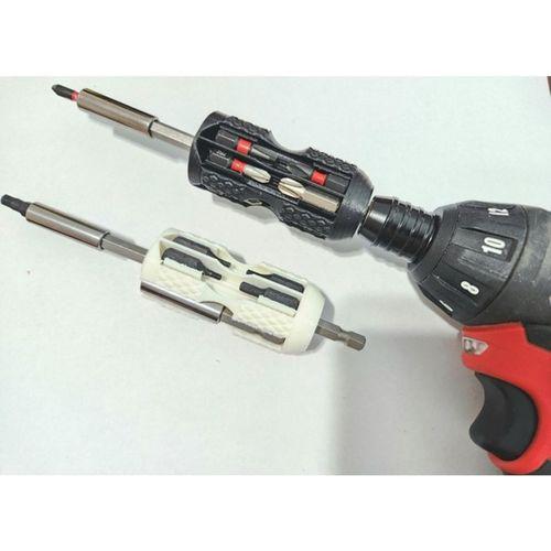Screwdriver Gövdesi Bit Depolama ile Matkap Sürücüsü ile Çalışır (Bu ürün Sadece Plastik parçadır - Almadan Önce Soru Sorabilirsiniz)