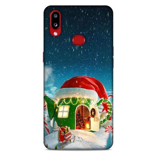 Samsung Galaxy A10s Kılıf Snowix (2) Kabı Yeşil Kırmızı