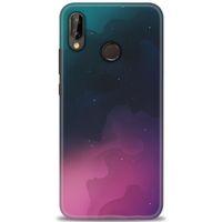 Huawei P20 Lite Kılıf HD Baskılı Kılıf - Gökyüzü + Tam Ekran Koruyucu