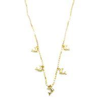 Ezme Zincir Charm Kolye - Altın