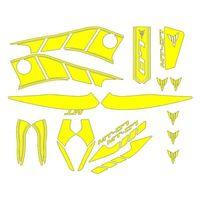 YAMAHA Yamaha Mt07 2014 - 2017 Uyumlu Sarı Sticker Set