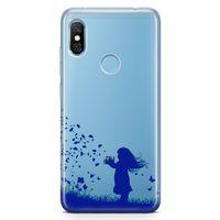 Xiaomi Redmi Note 6 Pro Kılıf Özgür Kız Arka Kapak Koruma Desenli Full Koruyucu
