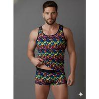 Erkek Renkli Tank Top Boxer Takımı