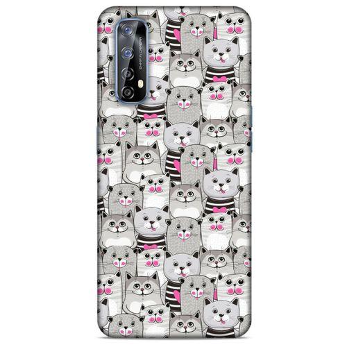 Lopard Huawei P Smart 2021 Uyumlu Kılıf Kediler (32) Soft Silikon Kılıf Pembe Burun