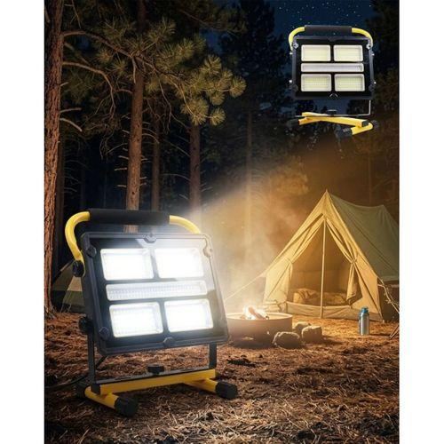 Solar Ve Usb Şarjlı Güçlü Led Çalışma Lambası Ayarlanabilir Açılı Kamp Feneri
