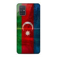 Samsung Galaxy A71 Uyumlu Kılıf Azarbaijan (43) Thin Fit Kılıf Bayrak Manzara