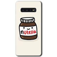 Samsung Galaxy S10 Kılıf HD Desen Baskılı Arka Kapak - Nutella Aşkım