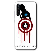 Xiaomi Redmi Note 8 Kılıf Kapak - Captain Avenger +Hayalet Ekran Yandan Gözükmez