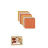 Çocuk Eğitici Gelişim Bistyle 6'lı Müslin Mendil 20x20 cm 90106 Kiremit Bej Hardal