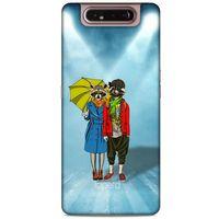Samsung Galaxy A80 Kılıf FunnyMaX (47) Crystal Flex Kılıf Cam Göbeği