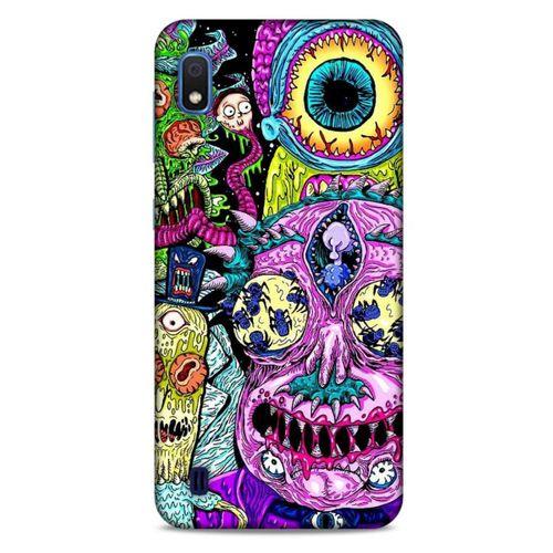 Samsung Galaxy A10 Uyumlu Kılıf Rick And Morty (47) Crystal Flex Kılıf Decoy Mortys