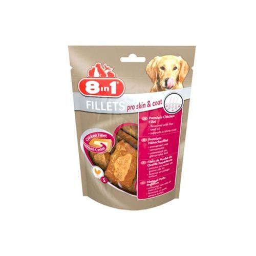 8IN1 Fillets Pro Skin Deri Ve Tüy Sağlığı İçin Köpek Ödül Maması Small 80gr