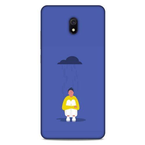 Xiaomi Redmi 8A Kılıf Depresyon (21) Koruyucu Kapak Kahve Gold