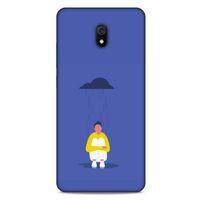 Xiaomi Redmi 8A Kılıf Depresyon (21) Koruyucu Kapak Kahve Gold