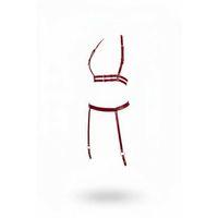 Bordo Harness Takım Deri Şeritli Ayarlanabilir Jartiyerli - Brf232