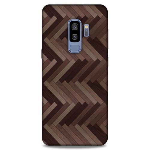 Lopard Samsung Galaxy S9 Plus Uyumlu Kılıf Wood'X (33) Hybrid Kılıf Baskılı