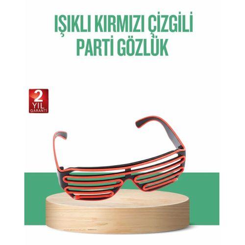 Renkli Işıklı Gözlük Eğlenceli Gece Aksesuarı