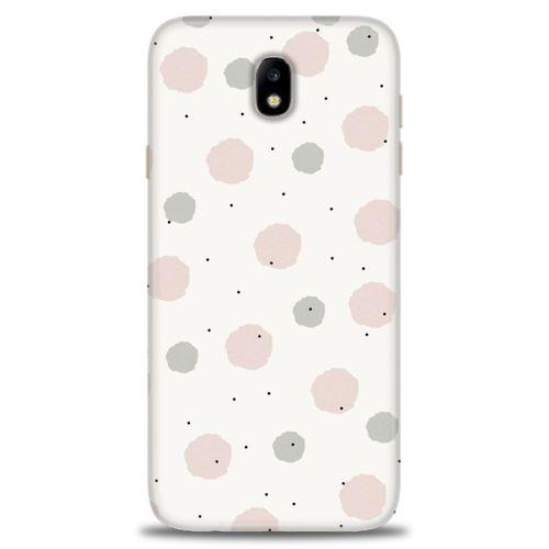 Samsung Galaxy J7 Pro / J730 Kılıf HD Baskılı Kılıf - Soft Benekler + Tam Ekran Koruyucu