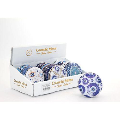 Nazar Boncuklu Taşlı El Aynası Kalın