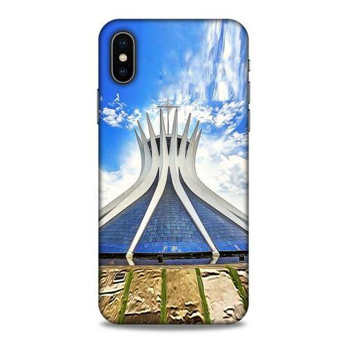 Apple Iphone X Kılıf Dünya Mimarisi (16) Kalın Kılıf Brasilia Katedrali