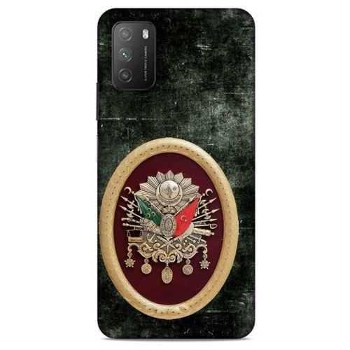 Xiaomi Poco M3 Uyumlu Kılıf Ottoman (8) Baskılı Kılıf Tuğra